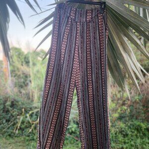 Target Xhilaration Bohemian Tribal Print Wide Leg Hippie Pants S- MULTICOLOR